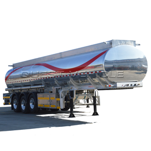 Bon <span class=keywords><strong>service</strong></span> 3 essieux miroir en alliage d'aluminium carburant liquide citerne semi-remorque - Product Image 1