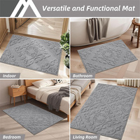 Tapis de porte de luxe Tapis d'entrée antidérapant 36x60 pouces Tapis de bienvenue absorbant Tapis de sol d'entrée lavable pour pattes de boue