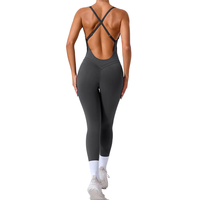 Combinaison de sport et yoga à bretelles croisées pour le commerce extérieur, avec bretelles réglables et effet rehausseur de hanches 90107