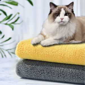 Pet Absorbent Towel Soft Thick Fiber Cat Dog Bath Towel For Pet Cleaning And Bathing - Product Image 3