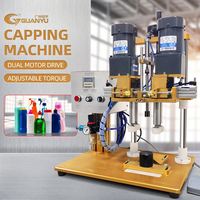 Machine de vissage semi-automatique de bouchons en plastique GUANYU pour têtes de pompe de bureau