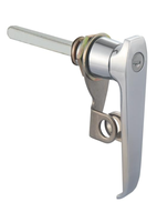 Serrure à poignée en L en alliage de zinc avec logo personnalisé avec clé Serrure durable pour porte de garage et armoire avec design à cadenas