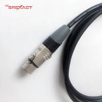 Câble audio pour microphone XLR mâle-femelle SREXACT SVC687V-176-1M, qualité supérieure, coque en alliage de zinc, plaqué nickel, gaine en PVC de 6 mm