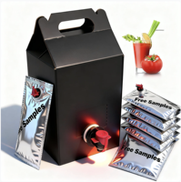 Pochette liquide debout de qualité alimentaire de 10 L avec valve, matériau PET/AL/NY/PE, emballage thermoscellable pour sauce tomate