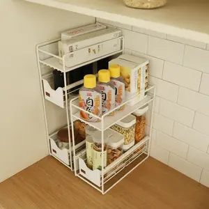 Rack magnético para refrigerador, rack duplo de camada única para geladeira de cozinha, com rolo de microondas, para forno, rack de armazenamento de filme de cling