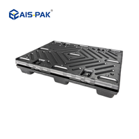 Bac à palettes pliable en plastique pour usage industriel, 1350x1150mm