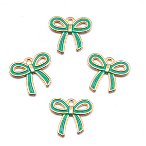 Dijes de Lazo Esmaltados Coloridos de Última Moda 2025, Dijes de Acero Inoxidable de Alta Calidad con Forma de Corbatín, 16x18 mm, Calidad AAA para la Fabricación de Joyería DIY - Product Image 3