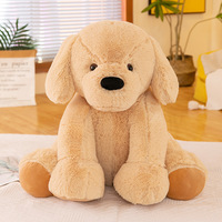 Boneka Anjing Golden Retriever & Labrador Lucu dari Produsen, Mainan Plush Bersulam Super Lembut dengan Isian PP, Hadiah Hewan Boneka Isi Dakron