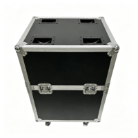 Flight case OEM empilable pour enceinte Line Array CCL8 avec 4 roues et rainures de superposition intégrées