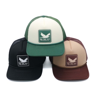 Casquette Trucker en Mousse Vierge OEM ODM avec Logo Personnalisé, Casquette en Maille à 5 Panneaux pour Hommes et Femmes - Product Image 1
