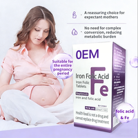 Comprimés de fer et d'acide folique KANION 500 mg, haute absorption, soutien énergétique et immunitaire, multivitamines pour adultes, complément alimentaire