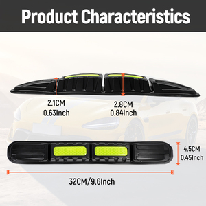 2 buah Bumper belakang mobil TPU lembut antigores pelindung Anti tabrakan Bumper depan dan belakang mobil Strip pelindung reflektif - Product Image 2