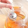 Riutilizzabile in acciaio inox sfuso foglia di tè Set di infusore palla di tè <span class=keywords><strong>con</strong></span> gancio a catena e <span class=keywords><strong>coperchio</strong></span> per caffè spezie <span class=keywords><strong>tazze</strong></span> da tè - Product Image 2
