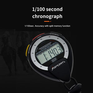 Chronomètre sportif professionnel numérique portable en plastique, étanche, avec alarme, compatible Android Wear, 100 tours, le plus vendu - Product Image 2