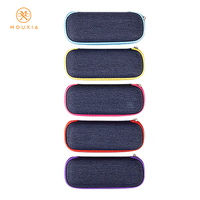Étui à lunettes de soleil semi-rigide en PU EVA de haute qualité avec logo personnalisé, fermeture éclair et crochet, portable pour voyage et usage quotidien – Vente chaude