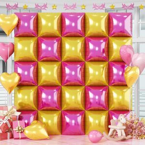 Ballons carrés en aluminium couleur crème, 25 pièces, double face, kaki, abricot, <span class=keywords><strong>beige</strong></span> mat, nude, pour décoration de fête d'<span class=keywords><strong>anniversaire</strong></span> bohème - Product Image 5