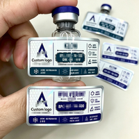 Étiquettes adhésives personnalisées à gratter, imperméables, avec impression UV pour flacons de soins de la peau et bouteilles cosmétiques
