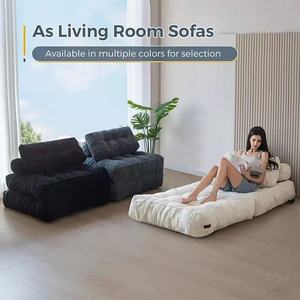 Minimalist Modern Home Living Room Foldable <strong>Sofa</strong> <strong>Bed</strong> <strong>Comfortable</strong> Lazy <strong>Sofa</strong> with Compressed Vacuum Fabric for Home Use - Product Image 5