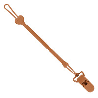 Clips de sucette en silicone souple coloré chaîne de sucette pour bébé pour dentition