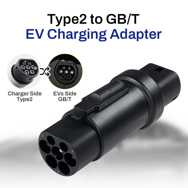 Ev Charger Adaptor 7kw 220V 32A AC Type2 to GBT Socket 1 Phase Adapter