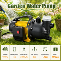Pompe submersible électrique portable Trupow avec filtre intégré 1000W 3800L/h 44M de hauteur de refoulement pour projets d'irrigation paysagère