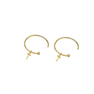 ถาดต่างหูเงินแท้ S925 สีขาว สำหรับไข่มุกขนาด 10-11 มม. ฐานเปล่าสำหรับทำเครื่องประดับแฮนด์เมด อุปกรณ์ตกแต่งเล็บ ชิ้นส่วนประกอบเครื่องประดับ - Product Image 5