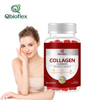 Qbioflex Collagène Végétalien Naturel et Biotine – Gommes Beauté pour Cheveux, Peau et Ongles Sains – Complément Alimentaire Quotidien pour le Bien-être
