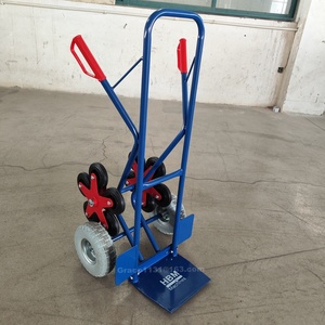 अनुकूलित भारी-शुल्क छह-पहिया फोल्डेबल हैंड ट्रक पाउडर लेपित लॉजिस्टिक्स ट्रॉली गाड़ी चार पहिया ओएम - Product Image 2