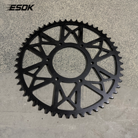 Pignon arrière Performance 52T en acier inoxydable trempé résistant à l'usure pour moto électrique de course Surron Ultra Bee Noir