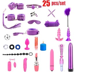 SM meme pense ve kırbaç deri seks oyuncak seti yetişkin kelepçe kiti kadınlar için Bdsm esaret dişli - Product Image 2