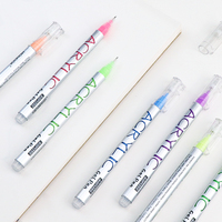 Vente chaude 4 Set 12 couleurs marqueurs de peinture à l'encre acrylique ensemble d'écriture lisse pour les amateurs d'art de haute qualité pour la créativité