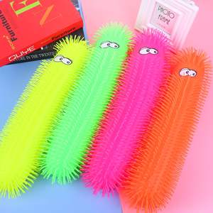 Ensemble d'animaux personnalisé Nouveaux jouets créatifs lumineux pour enfants TPR Fidget <span class=keywords><strong>Puffer</strong></span> Worm <span class=keywords><strong>Caterpillar</strong></span> Squeeze Jouets pour soulager le stress - Product Image 1