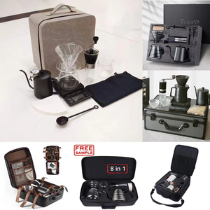 9 или 12 чайник с гусиным шеей цифровые весы кружка ручная шлифовальная машина <span class=keywords><strong>100</strong></span> шт. бумажный фильтр и прицел на открытом воздухе арабский дорожный подарочный набор для кофе - Product Image 6