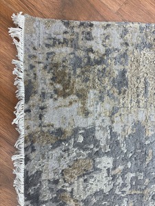 Alfombra de Lana y Seda Hecha a Mano en India, Abstracta, de Pelo Largo, de Lujo, Lavable, para Hogar, Auto, Sala de Estar y Dormitorio - Product Image 6