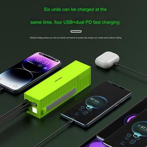 แบตเตอรี่สำรองพกพา 100000mAh 20W ชาร์จเร็ว พร้อมหน้าจอ LED ช่องเสียบ Type-C กันน้ำ วัสดุ ABS ใช้แบตเตอรี่ลิเธียมโพลิเมอร์ ได้รับการรับรองมาตรฐาน CE/FCC - Product Image 4