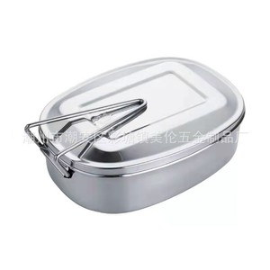 304 Stainless Steel Rectangular <b>Food</b> <b>Storage</b> <b>Containers</b> 1-3L <b>Stackable</b> Lunch Boxes For Students And Office Use - Product Image 5