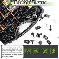 Kit de clips universels pour voiture 260 pièces - Boucles de panneaux intérieurs, vis et joints pour réparation automobile