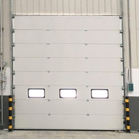 Moteur de porte de garage sectionnelle automatique avec construction en alliage d'aluminium, isolation thermique élevée, utilisation en salle de sport