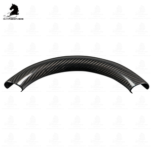 Accesorios de coche de carbono seco cubierta superior del volante <span class=keywords><strong>Interior</strong></span> para KIA EV6 - Product Image 2