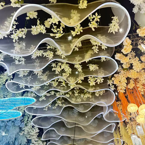 موجة متوهجة أدى أضواء الشريط أضواء الستار والستائر لمسرح الزفاف الأنيق على الطراز الكوري وديكور سقف الفندق - Product Image 3