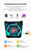 Écran LED flexible P2 Slim pour DJ, mur vidéo, comptoir d'accueil, salle d'exposition, stand, écran d'affichage LED flexible 2240x960mm, prix d'usine