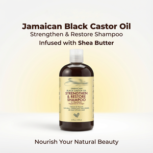 Crema Capilar 2 en 1 de Aceite de Ricino Negro Jamaicano y Manteca de Karité, Orgánica, Sin Silicona, Hipoalergénica, Unisex para Adultos, Limpieza Profunda - Product Image 2