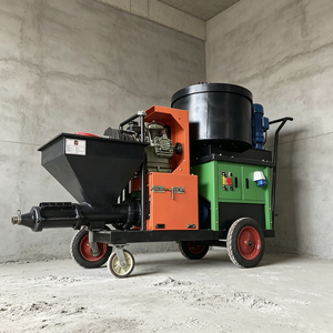 Machine à projeter du mortier pour les projets de plâtrage des murs d'appartements et de condos - Product Image 1