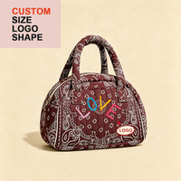 Pochette de maquillage personnalisée avec impression de bandana, trousse de toilette de voyage personnalisée pour femmes