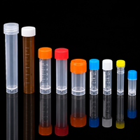 Tube cryogénique à bouchon à vis 0,5 ml 1,5 ml 2 ml 5 ml 10 ml en PP pour stockage d'échantillons en laboratoire et congélation