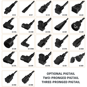 Cabo de Extensão de Energia C13 <span class=keywords><strong>Schuko</strong></span> CEE7/7 IEC Fêmea Certificado VDE IP20 16A 250V - Product Image 6