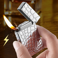 Briquet à gaz rechargeable personnalisé en gros, briquet à butane fantaisie, briquet à cigarette élégant, briquet à butane de luxe