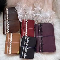Carnet de voyage A5 personnalisé en cuir PU, carnet de notes à trois volets, agenda à couverture souple avec inserts rechargeables, cadeau scolaire