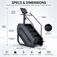 Máquina de Escaleras Eléctrica Comercial de Alta Resistencia para Gimnasio, Equipo de Fitness para Entrenamiento de Cuerpo Completo