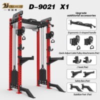 Système de rack de musculation multifonctionnel avec barre de traction et accessoires de câble pour l'entraînement complet du corps